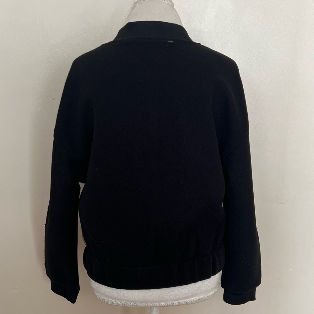 Miss Posh Black Bomber Jacket with Sparkling Crystal Embellishments - NWT - XS - Picture 3 of 10